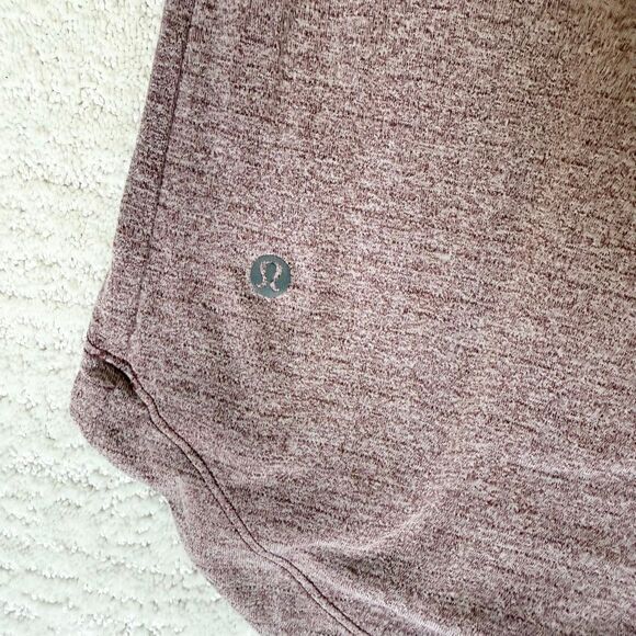 Lululemon Athletica Drysense Short Sleeve Shirt in Heathered Savannah (Red) - Me - Picture 5 of 9